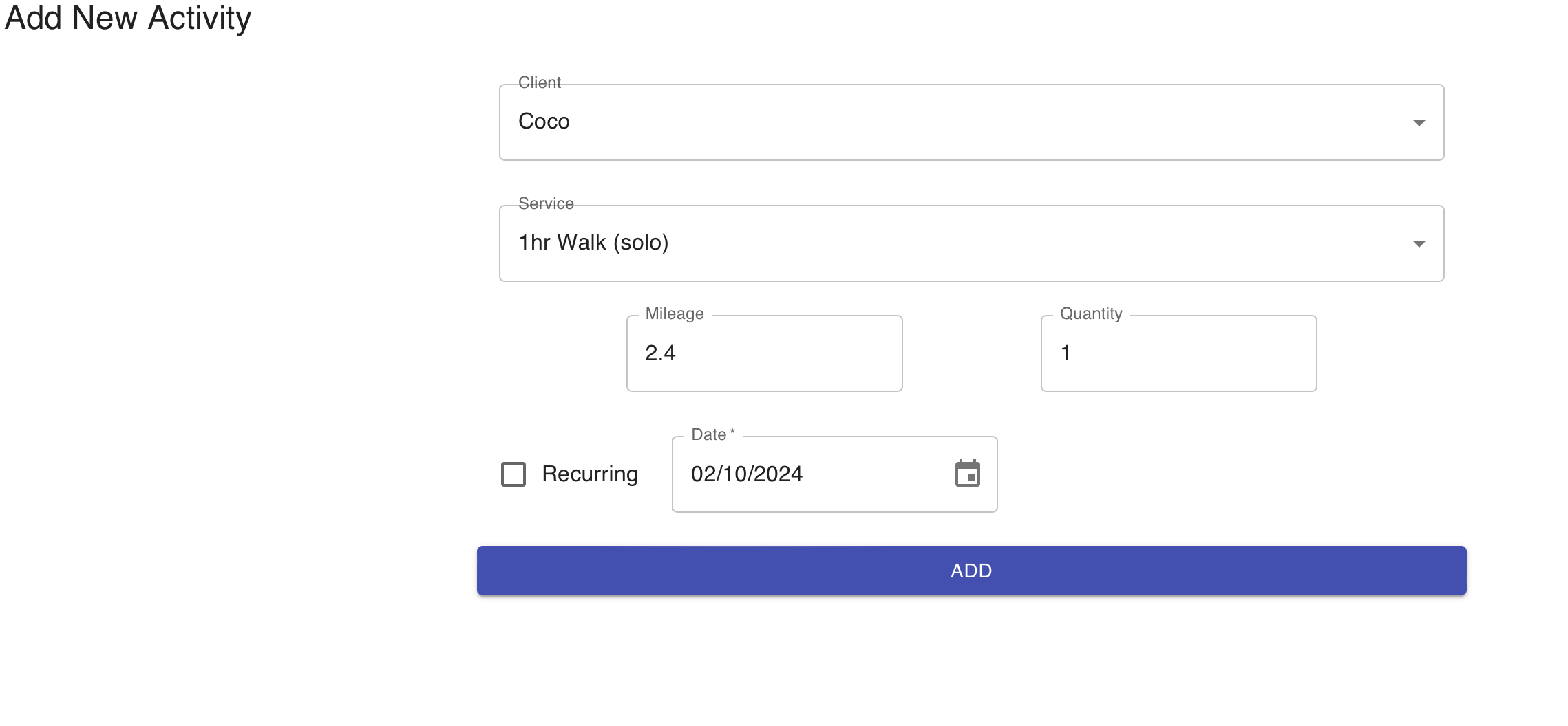 Add activity screenshot